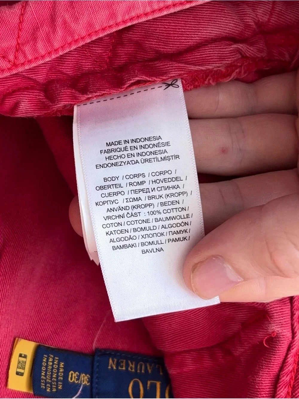 Polo Ralph Lauren measurements waist
